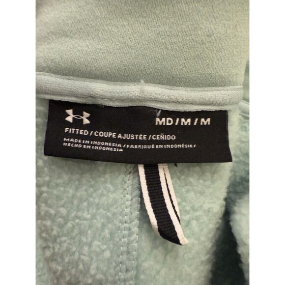 Under Armour Womens Mint Green XStorm Fleece Full Zip Jacket Size M MEDIUM - Picture 7 of 11